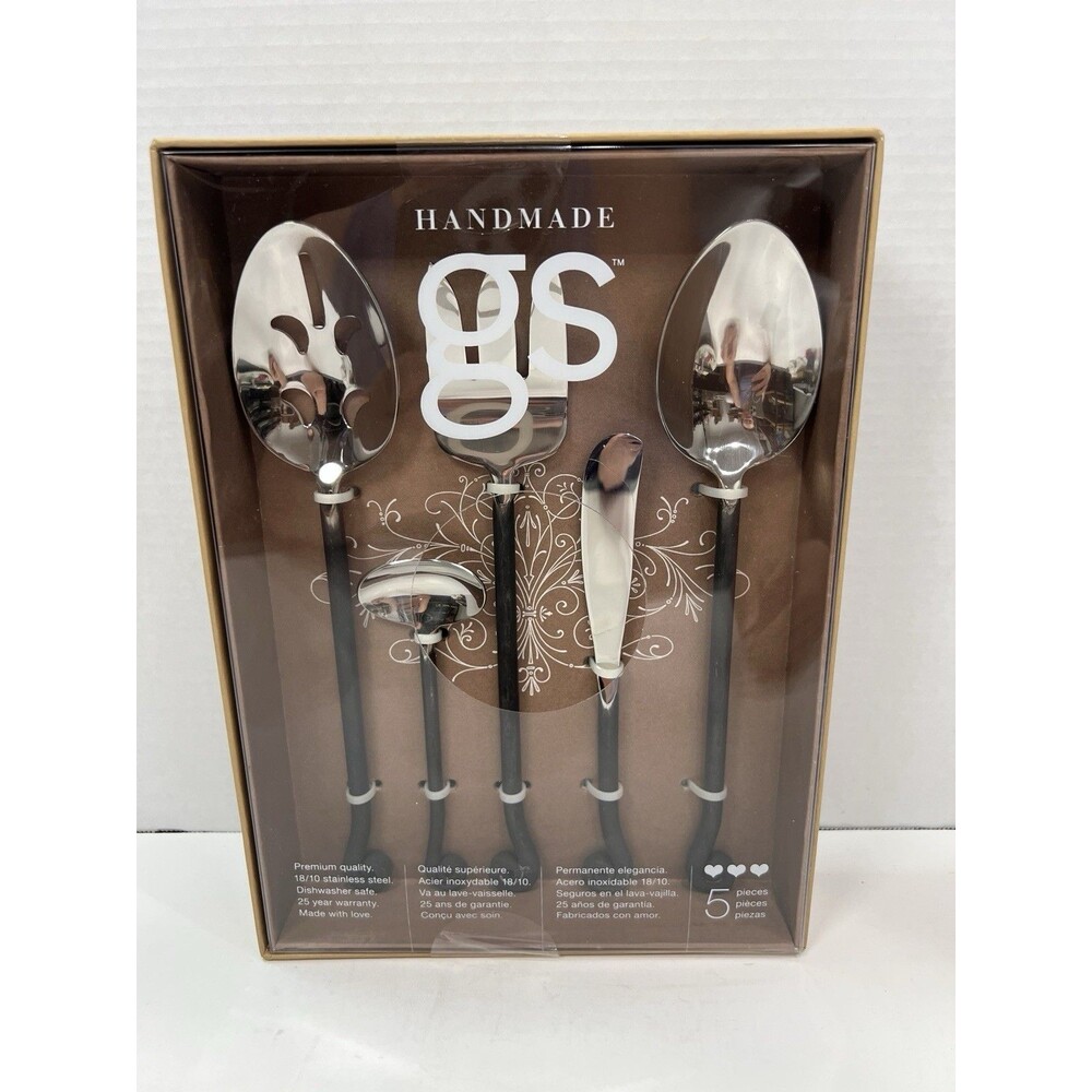 Gourmet Settings Treble Clef 18/10 Stainless Steel 5pc. Hostess Set New